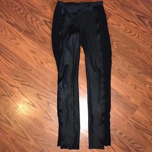 BCBG Maxazria leather leggings